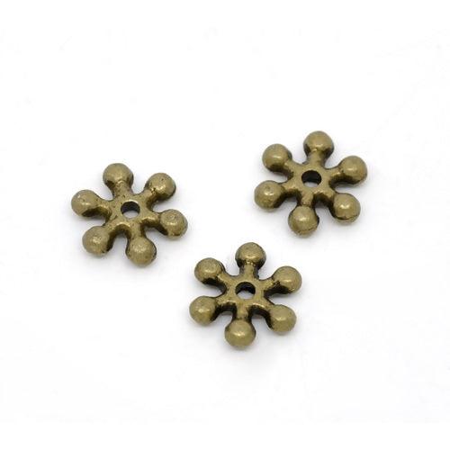 Spacer, Snowflake - 10mm