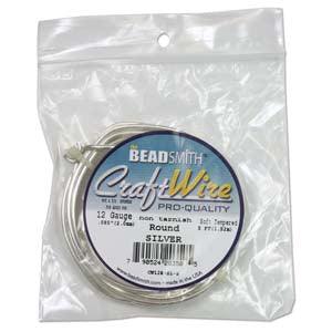 Craft Wire, Round - Silver
