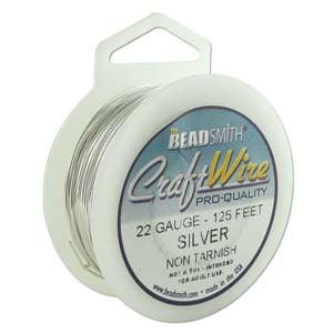Craft Wire, Round - Silver