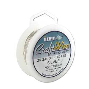 Craft Wire, Round - Silver