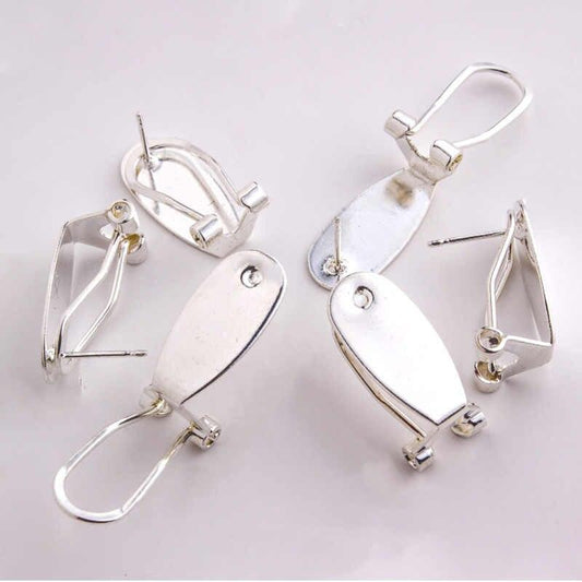 Fingernail Earring Posts, 5 pr