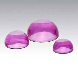 Cabochon Lab Pink Sapphire 5mm