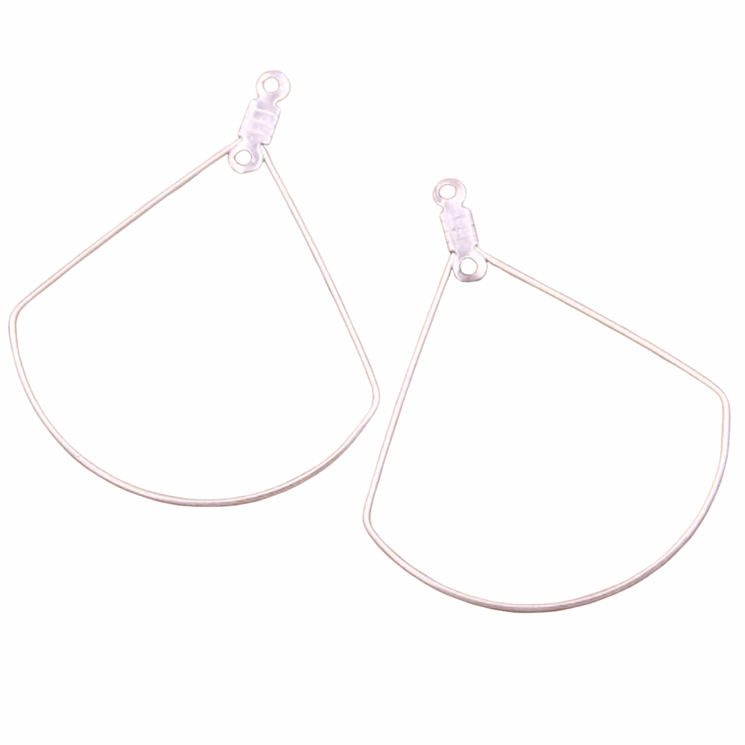 Beading Hoop SHAPE W/Tab/Hole 5pr