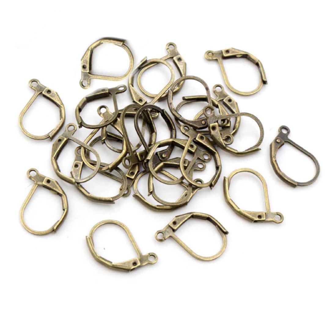Leverback, 13x10mm Antique Brass 5 pr