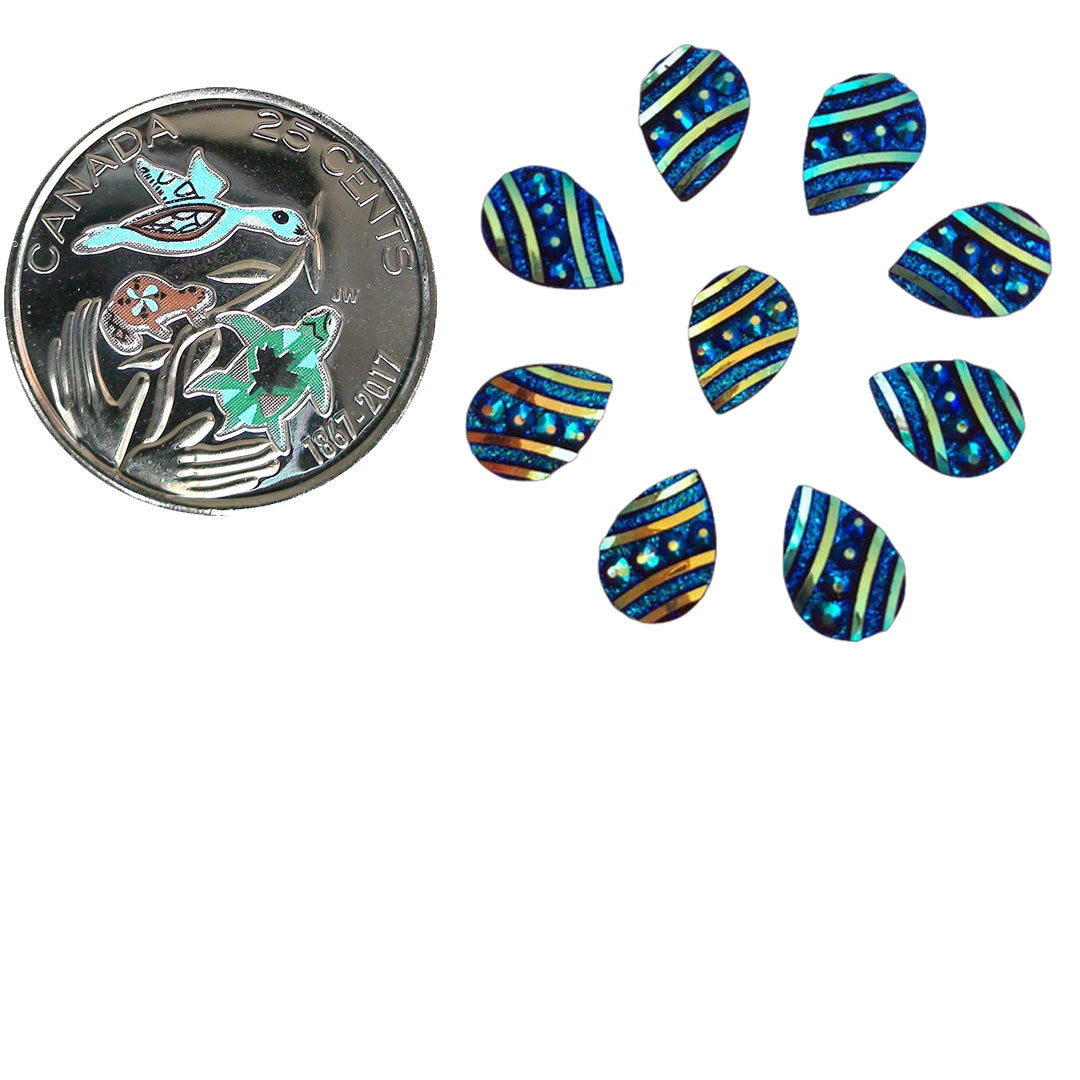 Resin Cab - Teardrop Small, Sapphire AB