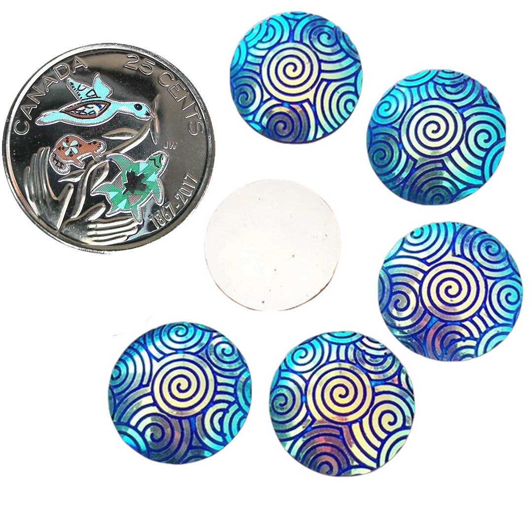 Resin Cab - Round 16mm, Cloud - Sapphire AB