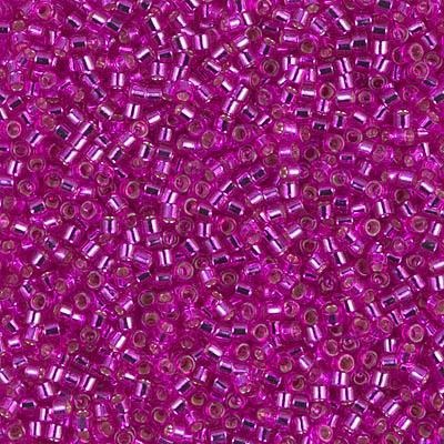 DB00-1340, Miyuki 5.2g Dyed Silver Lined Bright Fuchsia