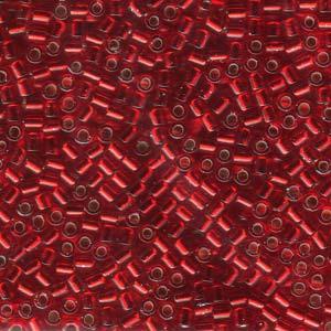 DBL0-0043, Miyuki 5.2g Silver Lined Red Orange
