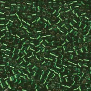 DBL0-0046, Miyuki 5.2g Silver Lined Lt. Green
