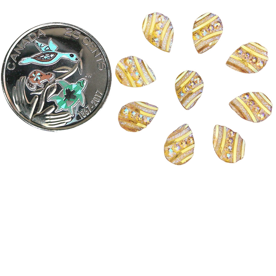 Resin Cab - Teardrop Small, Topaz AB