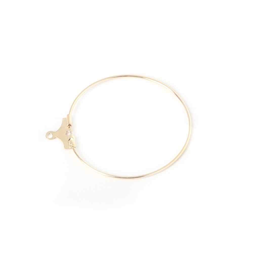 Beading Hoop W/Tab/Hole 5pr