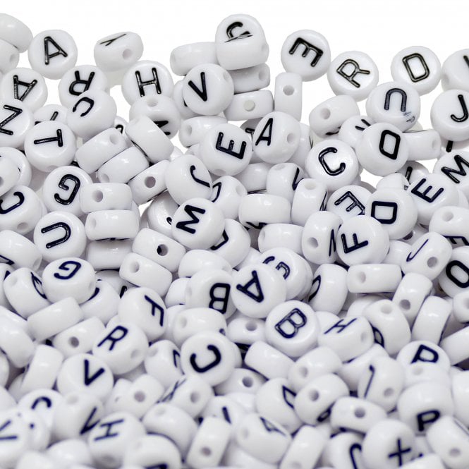 Bead, Plastic - Alphabet Sm Complete Set