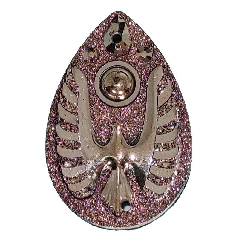 Resin Cabochon, Teardrop Thunderbird
