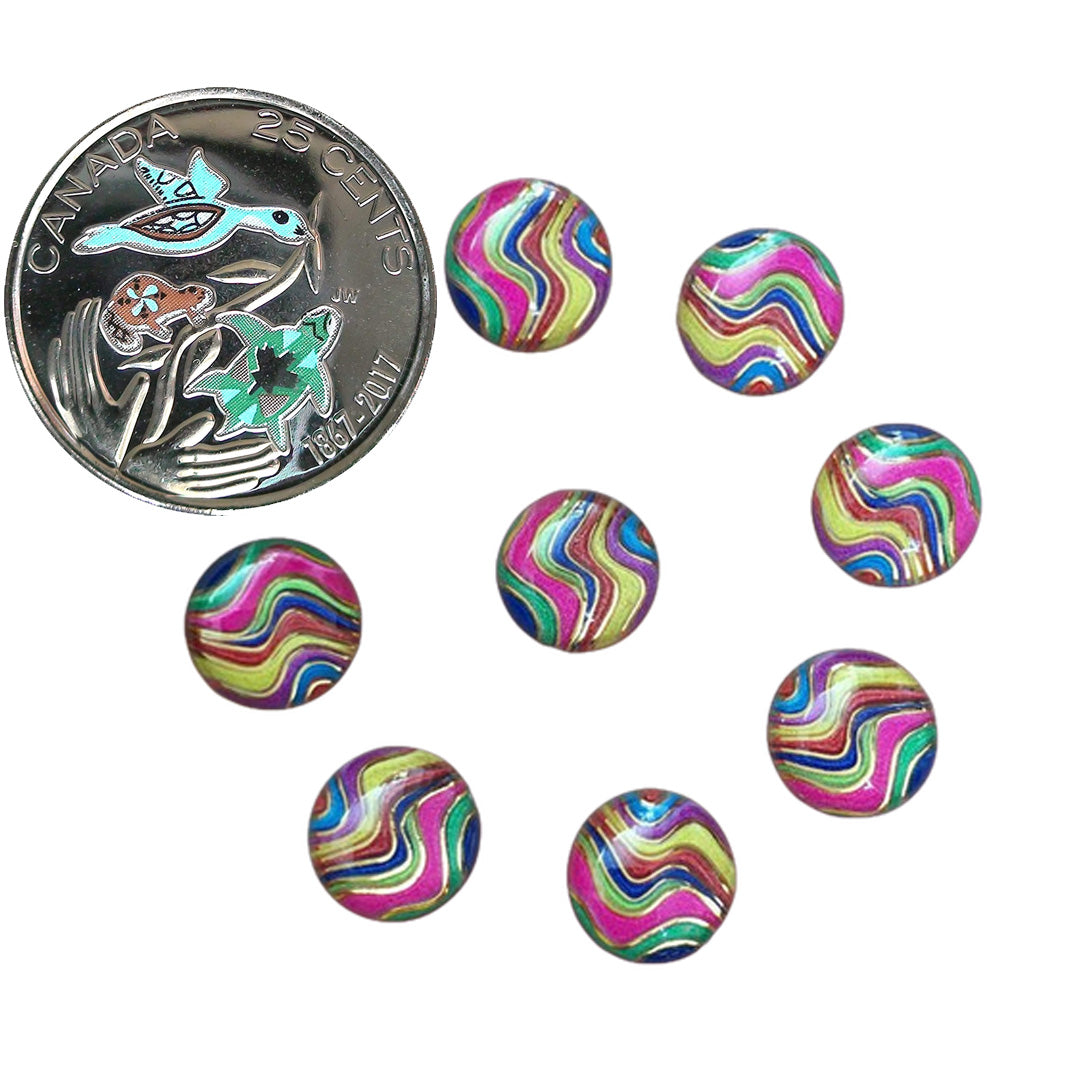 Resin Cab - Round 10mm, Wave PGB