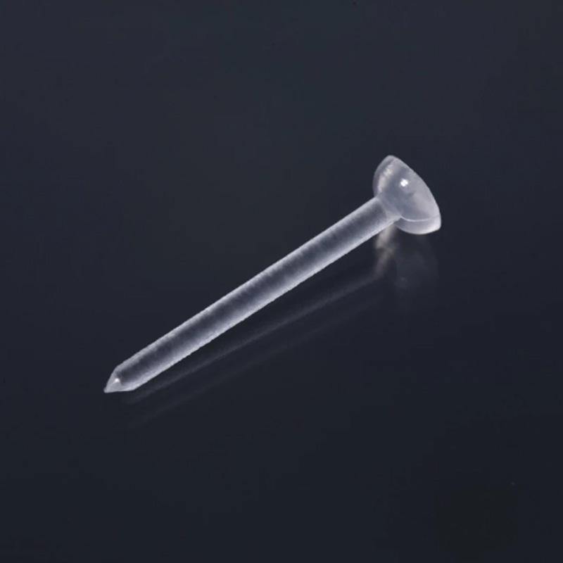 Plastic Earring Stud - Clear aprox 10 pr