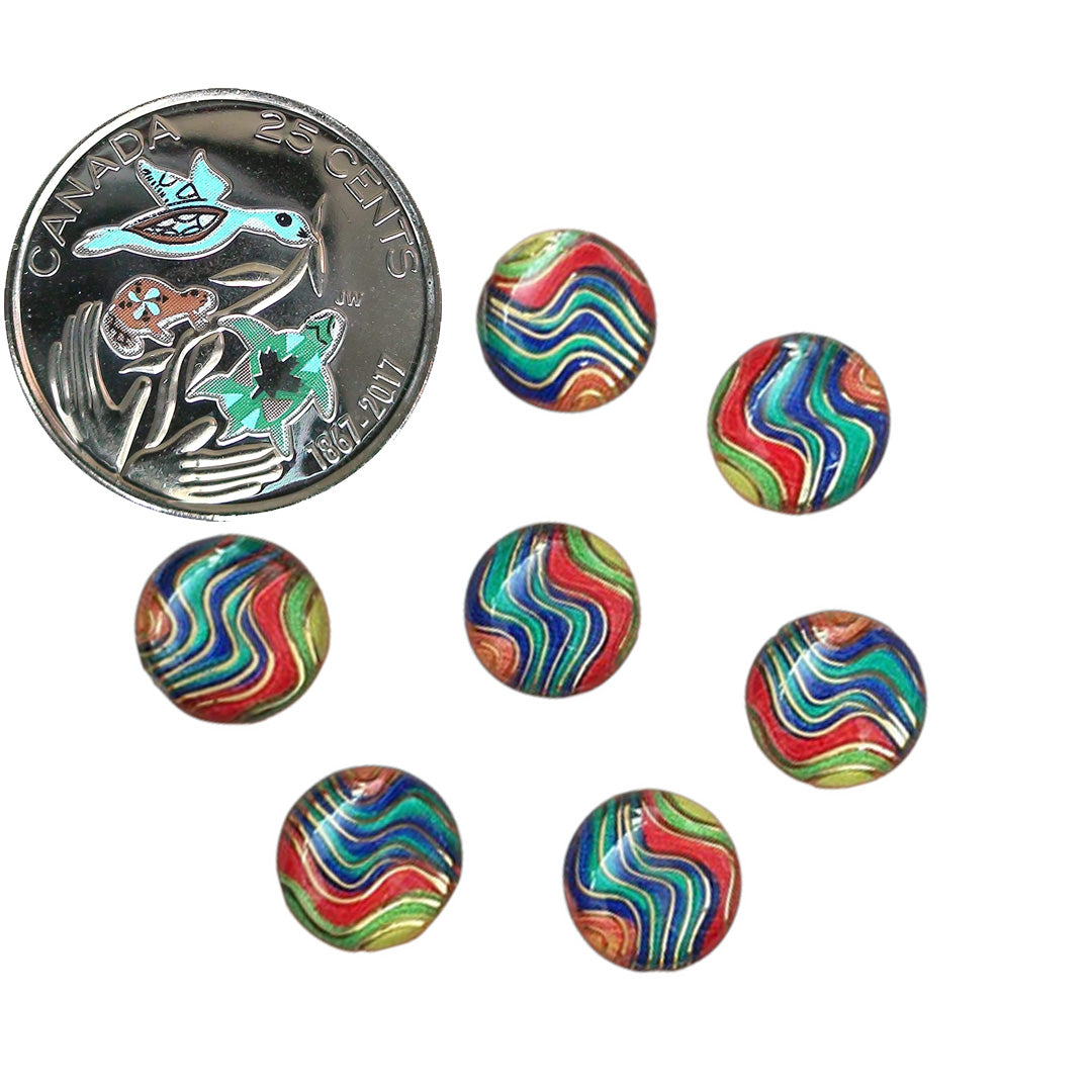 Resin Cab - Round 10mm, Wave RGB
