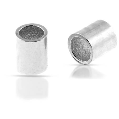 Crimp Tube, 925 Silver - 1pc