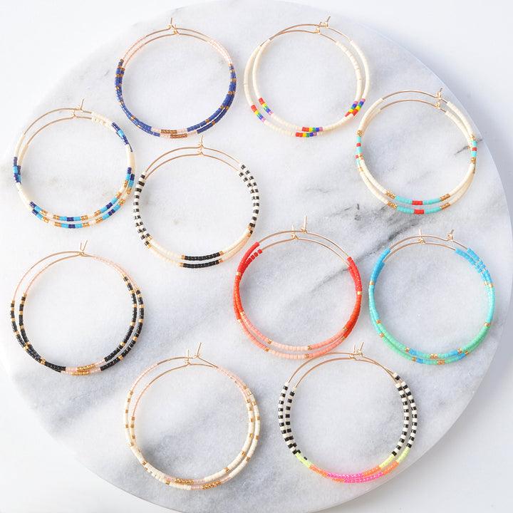 Stainless Steel Beading Hoop, aprx 5 pr