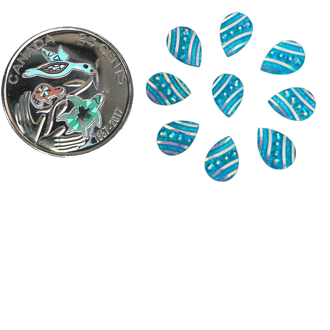 Resin Cab - Teardrop Small, Turquoise AB
