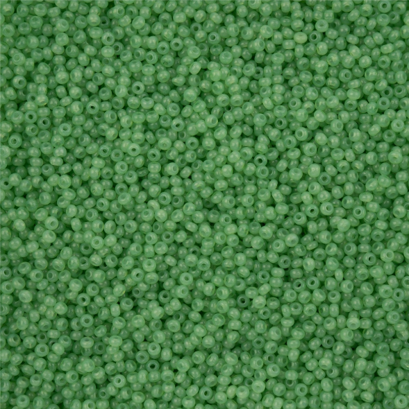 11-02661, Czech 22g Dk Green Alabaster Solgel