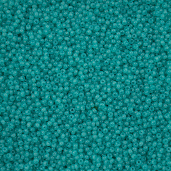 11-02665, Czech 22g Turquoise Alabaster Solgel