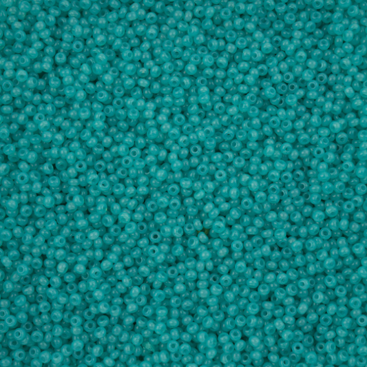11-02665, Czech 22g Turquoise Alabaster Solgel
