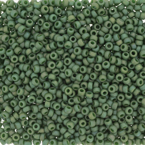 11-4700, Miyuki 22g Frost Opaque Glaze Rainbow Shamrock