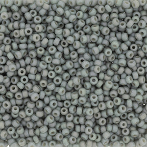 11-4705, Miyuki 11g Frost Opaque Glaze Rainbow Cadet Grey