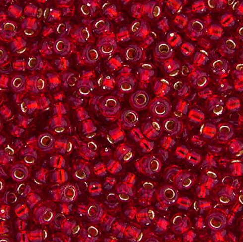 15-11, Miyuki 5.2g Silver Lined Ruby