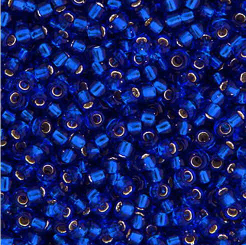 15-20, Miyuki 5.2g Silver Lined Cobalt Blue