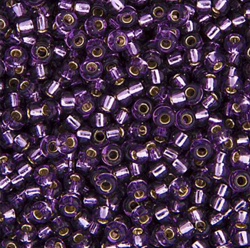 15-24, Miyuki 5.2g Silver Lined Amethyst