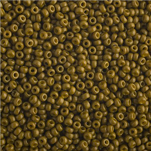 15-4491, Miyuki 5.2g Duracoat Op Olive Green