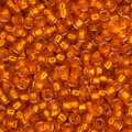 15-8, Miyuki 5.2g Silver Lined Orange