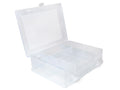 2-sided Organizer Box w/Lid, 4.8"x3.8"x1.3"