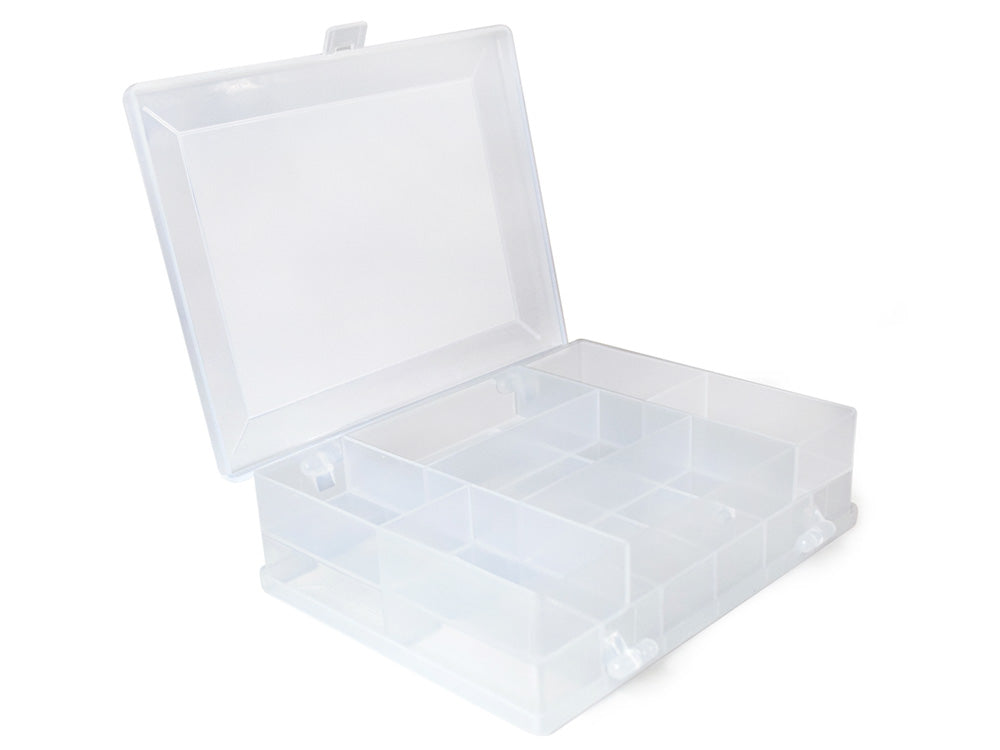2-sided Organizer Box w/Lid, 4.8"x3.8"x1.3"