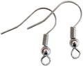 Earwire, 20mm w/ball & spring Surgical Steel 5 pr