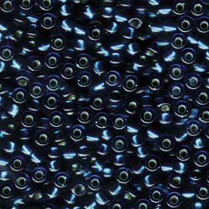 6-1425, Miyuki 22g Silver Lined Blue Zircon