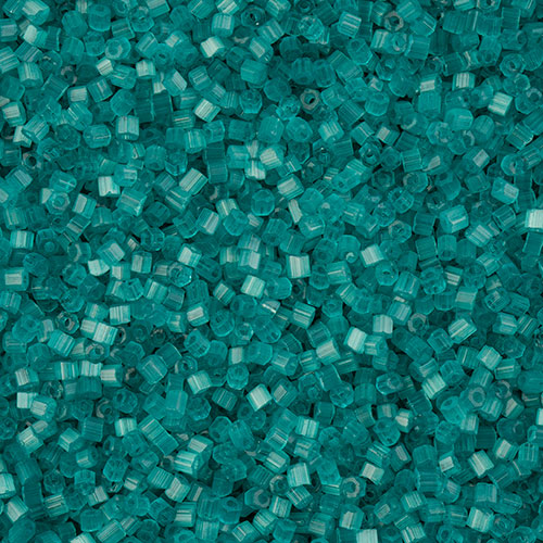 10C-05665, Czech 2 Cut 22g Satin Turquoise SOLGEL
