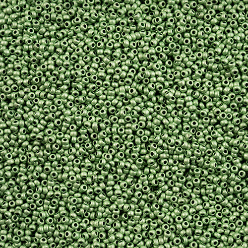 11-18556, Czech 22g Matte Metallic Seafoam Green Terra