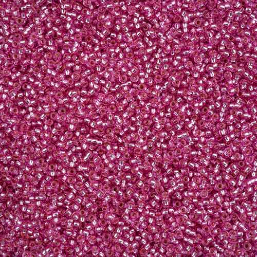 11-78692 Czech 22g Silver Lined Bubble Gum Pink SOLGEL
