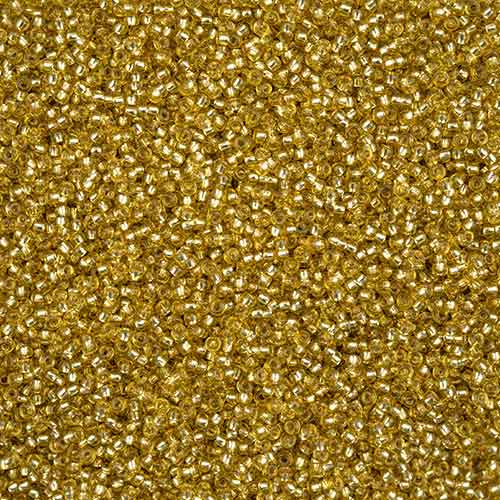 11-78651 Czech 22g Silver Lined Mustard SOLGEL