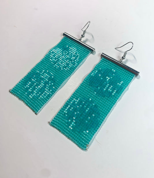 Workshop, Loom-Woven Beaded Earrings