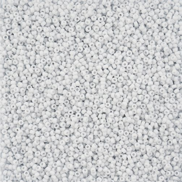 11-2026, Miyuki 22g Matte Glazed Luster Pale Grey
