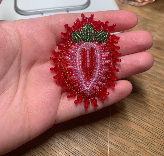 Workshop, Strawberries! Two Needle Beading Workshop