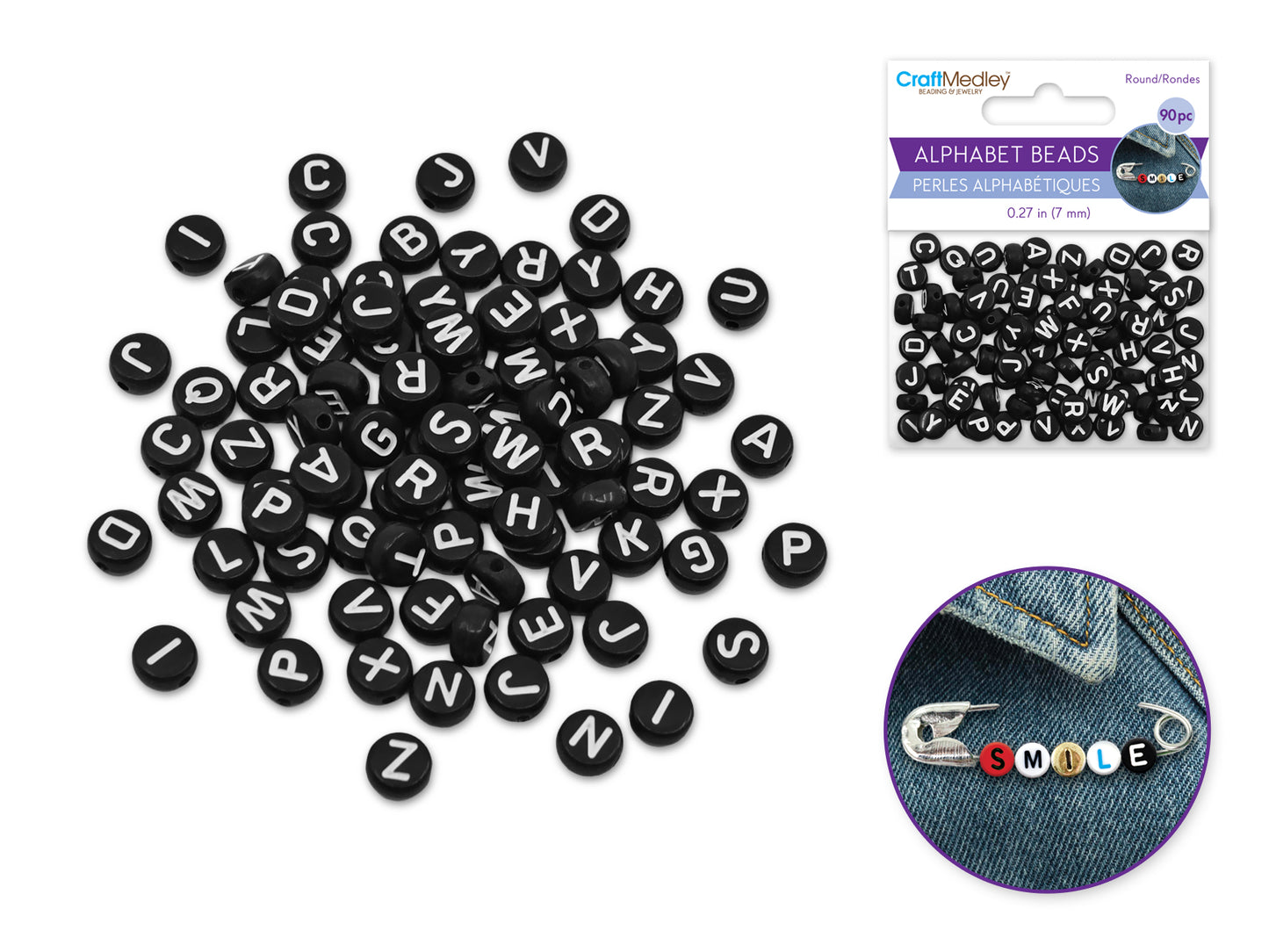 Acrylic Alphabet Beads
