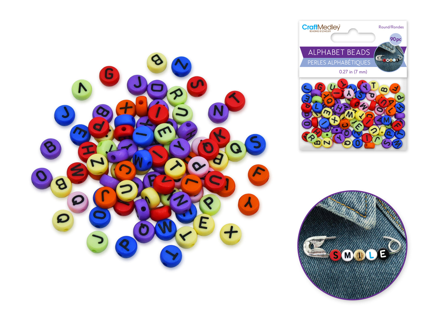 Acrylic Alphabet Beads