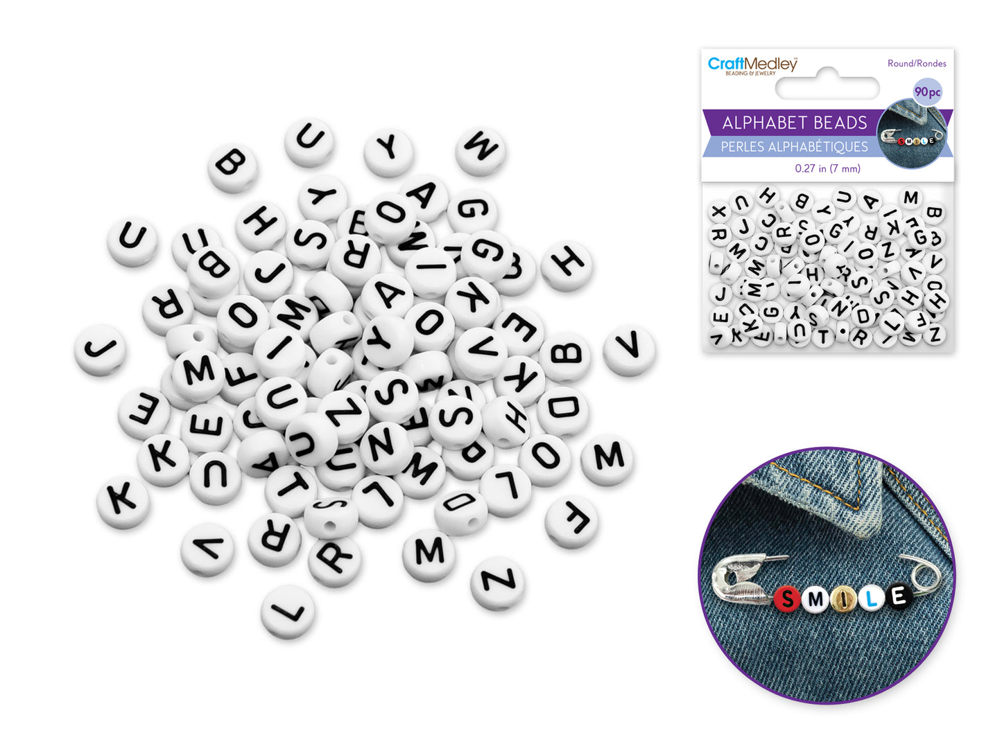Acrylic Alphabet Beads