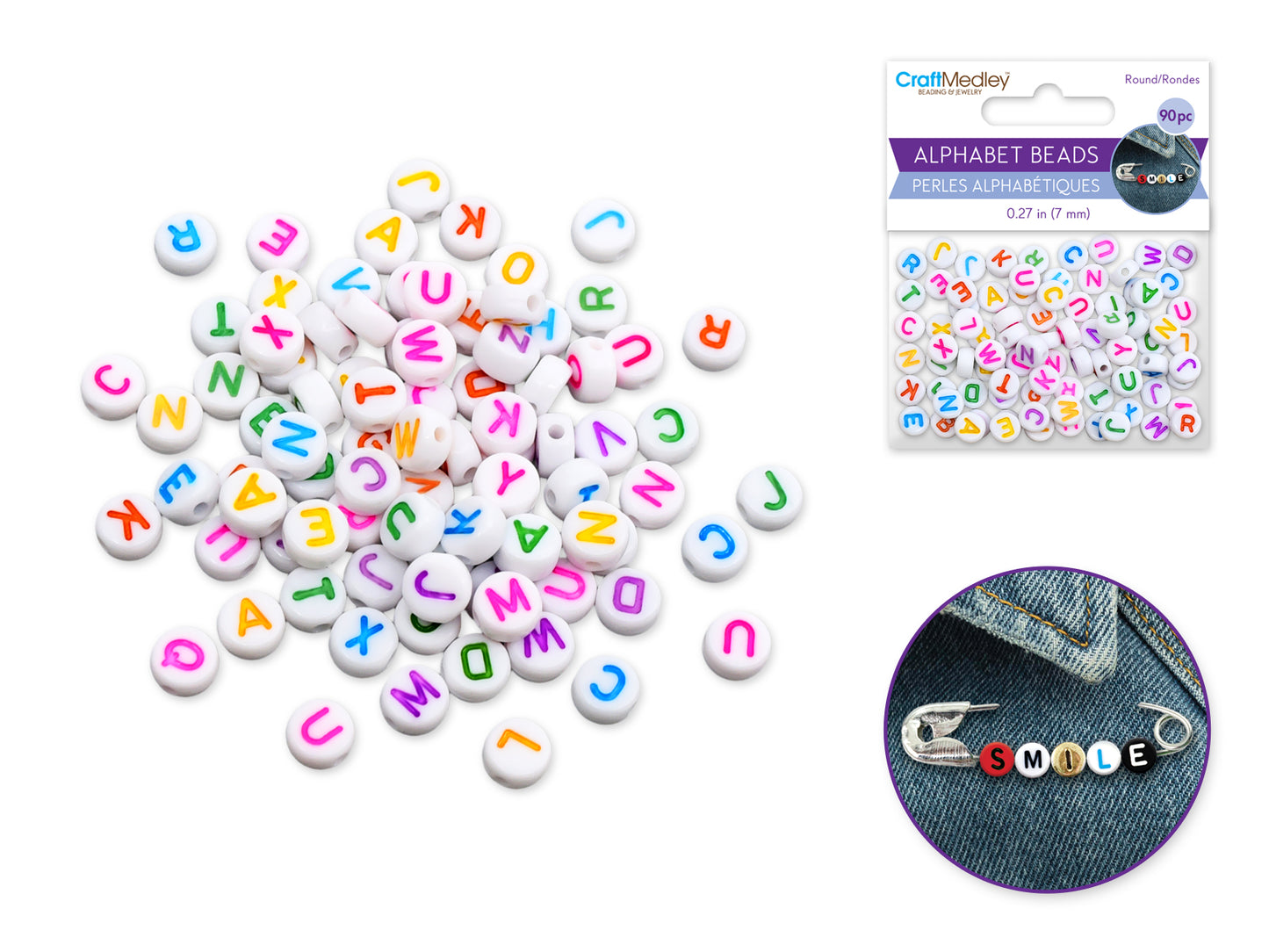 Acrylic Alphabet Beads