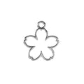 Beadwork Finding - Five Petal Flower, 15x17mm per pair - PoCo Inspired
