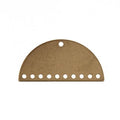 Beadwork Finding - Semicircle, 10+1 Holes, 30x15mm per pair - PoCo Inspired